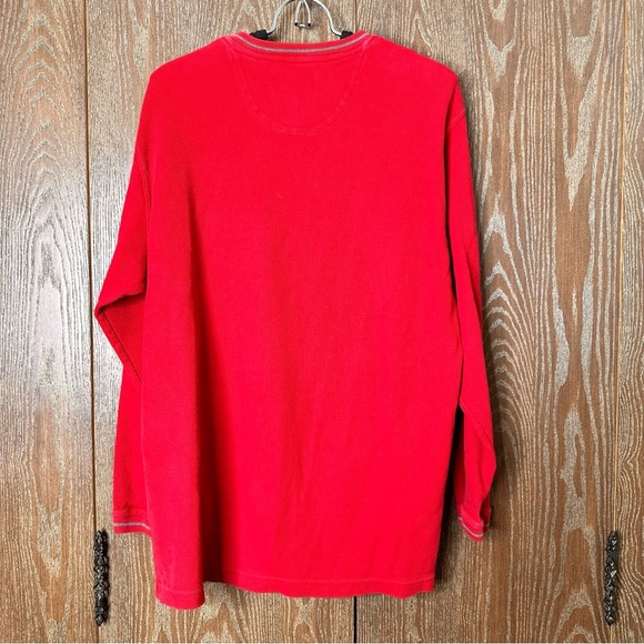 Vintage Chaps Ralph Lauren V Neck Sweater Men Size Large Heavyweight 100% Cotton - Picture 8 of 10
